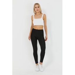 ليقنز نسائي أسود بخصر عالٍ Women's Black High-Waist Leggings