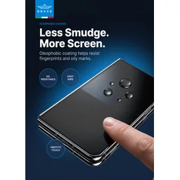 لاصق شاشة حماية خصوصية بريف بدرجة صلابة 9H لهاتف أيفون ديو BRAVE 160° Anti-Spy Privacy Tempered Glass Screen Protector for iPhone Duo
