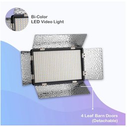DC-520 إضاءة LED للفيديو ثنائية اللون بقدرة 37 واط مع بطارية وشاحن DC-520 Video Led Light Bi Color 37w with Battery & Charger