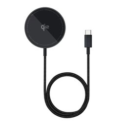شاحن لاسلكي مغناطيسي بسيط صغير الحجم من Baseus Qi2 بقوة 15 واط Baseus Qi2 Mini Magnetic Simple Charger 15W