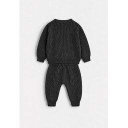 طقم تريكو سيلانيك للأطفال 1-5 سنوات - أنثراسيت Selanik Knitwear Set for Kids 1-5 Years - Anthracite