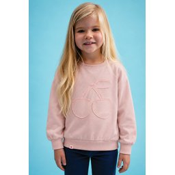 سويت شيرت موسمي رقيق للأطفال 1-7 سنوات - وردي بودرة Thin Seasonal Sweatshirt for Kids 1-7 Years - Powder Pink
