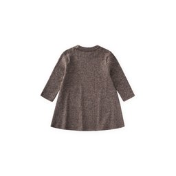 توب تونيك فضفاض للأطفال 2-10 سنوات - بني Kids' Flowy Tunic Top 2-10 Years - Brown