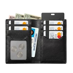 محفظة جواز سفر Royal Card مع تتبع Find My WiWU Royal Card Wallet Tracker FM RFID Leather Wallet with Find My Card Slot