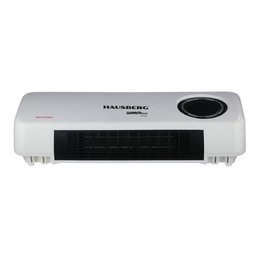 مدفأة مروحة رقمية هاوسبيرغ Hausberg تثبت على الحائط – أبيض Hausberg HB-8217AB Digital Fan Heater - Wall-Mounted - White