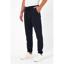 طقم بنطلون رياضي رجالي 3 قطع جوغر سميك أسود، كحلي، أنثراسيت بجيوب خلفية Men's 3-Pack Jogger Sweatpants - Thick Black, Navy, Anthracite with Back Pockets, Regular Fit