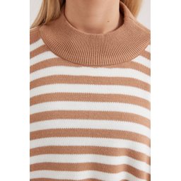 كنزة بونشو 15783 بفتحات جانبية - F.Vizon 15783 Slit Side Poncho Sweater - F.Vizon