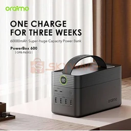 طقم باور بانك أورايمو 60 ألف مللي أمبير/ساعة 222 واط/ساعة أسود Oraimo Power Bank kit 60K mAh 222 Wh Black