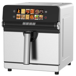 قلايه 8 لتر داخل ستيل دبل هيتر دبل جنل Air fryer 8L