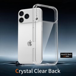 كفر آيفون 18 برو شفاف أكريليك كريستالي iPhone 18 Pro Crystal Acrylic Transparent Case