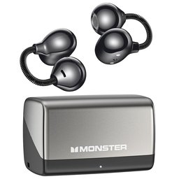 - أسود سماعة مونستر اللاسلكية Monster AirClip AC700 – بتصميم مشبك الأذن Monster AirClip AC700 Wireless Earbuds – Black