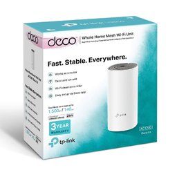 TP-Link Deco E4 AC1200 Whole Home Mesh Wi-Fi System (1-Pack) راوتر TP-Link Deco E4 AC1200 Whole Home Mesh Wi-Fi System (1-Pack)