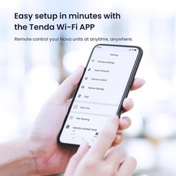 نظام تندا نوفا MW6 مكون من قطعتين Mesh Wi-Fi 5 بسرعة AC1200 مع منافذ Gigabit وتغطية تصل إلى 200 متر مربع Tenda Nova MW6 (2-Pack) AC1200 Whole Home Mesh Wi-Fi 5 System with Gigabit Ethernet Ports