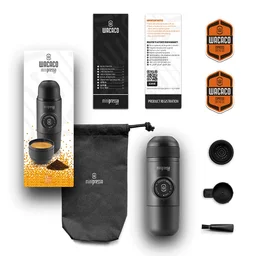 ماكينة قهوة مينيبريسو GR للقهوة المطحونة – أسود Minipresso GR Ground Coffee Black