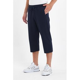 شورت برمودا رجالي طويل بـ 4 جيوب وسحاب وخصر مطاطي Men's Bermuda Long Shorts with 4 Zipper Pockets and Elastic Waist