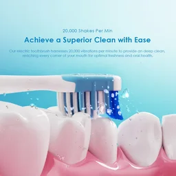 فرشاة أسنان كهربائية Oraimo SoniCare مع 8 رؤوس فرشاة – أبيض Oraimo SoniCare Electric Toothbrush with 8 Brush Heads – White