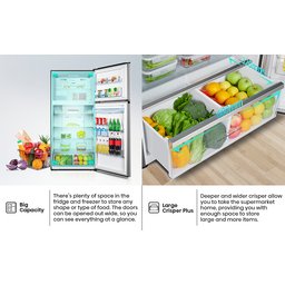 ثلاجة هايسنس بفريزر علوي RT3N729NBI Top Mount Refrigerator