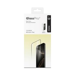 موماكس لاصق شاشة ايفون 17 برو (أسود) Momax GlassPro+ Ultra Clear HD Tempered Glass iPhone 17 Pro (Black)