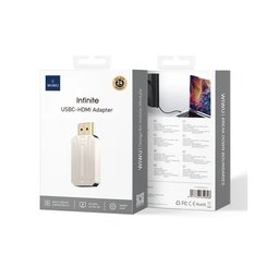 محول شاشة WiWU Infinite من USB-C إلى HDMI بدقة 4K WiWU Infinite USB-C to HDMI 4K Adapter