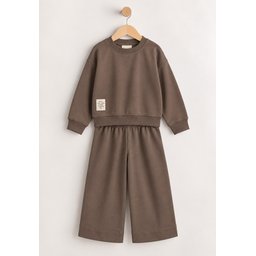 طقم سويت شيرت موسمي خفيف للأطفال 2-8 سنوات - لون فيزون Kids' Lightweight Seasonal Sweatshirt Set 2-8 Years - Vizon