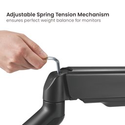 حامل شاشة مكتبي متحرك بنظام زنبركي مساعد LUMI LDT46-C012E LUMI LDT46-C012E Cost-Effective Spring-Assisted Monitor Arm