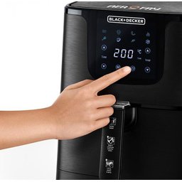 قلاية هوائية من بلاك+ديكر AF700-B5 حجم 4.3 لتر باللون الاسود Black&Decker AF700-B5 Air Fryer 4.3L black