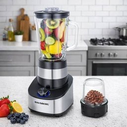 خلاط هاوسبيرج Hausberg بسعة 1.5 L – ستانلس ستيل Hausberg HB-7765 Blender - 1.5L - Stainless Steel