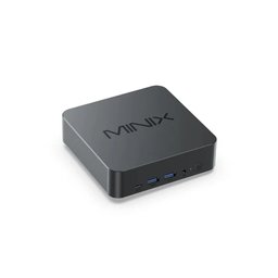 ميني كمبيوتر MINIX N512 بمعالج Intel Core i5-12600H، ذاكرة RAM سعة 16GB، تخزين SSD سعة 512GB، لون رمادي MINIX N512 Mini PC, Intel Core i5-12600H, 16GB RAM, 512GB SSD, Gray