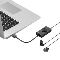 كارت صوت خارجي يو إس بي من أوريكو مع التحكم في الصوت ومنافذ ميكروفون وسماعة ORICO External USB Sound Card Adapter with Volume Control, Mic & Headphone Ports