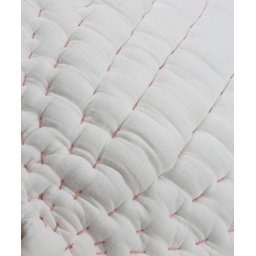 مفرش لعب أطفال من الموسلين بتصميم ورقة شجر 105x80 سم - لون إيكرو Muslin Leaf Baby Play Mat 105x80 cm - Ecru