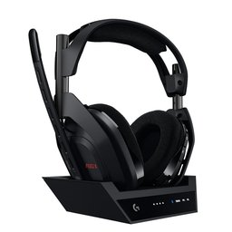 سماعة ألعاب لوجيتك جي أسترو A50 X لايت سبيد اللاسلكية مع قاعدة شحن (أسود) Logitech G Astro A50 X LIGHTSPEED Wireless Gaming Headset + Base Station – Black