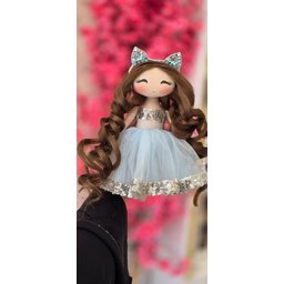 دمية قماشية فاخرة مصنوعة يدوياً Handmade Fabric Fashion Doll