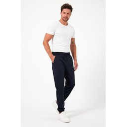 بنطلون رياضي رجالي سميك عبوة من 2 - أسود/رمادي فحمي ورمادي/كحلي Men's Thick Jogger Sweatpants 2-Pack - Black/Anthracite & Grey/Navy
