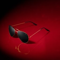نظارات طلاء ذهب عيار 18-Aviator X 18 Gold Plated-Aviator X