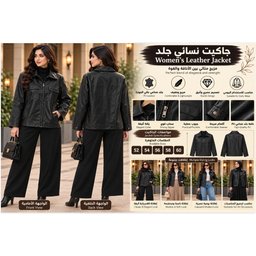 سترة جلدية للجنسين 01 01 Unisex Leather Jacket