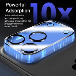 حماية عدسات كاميرا آيفون 18 برو ماكس - شفاف iPhone 18 Pro Max 3D Clear Camera Lens Protector