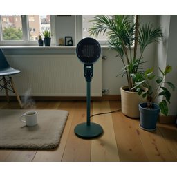 مدفأة فإن عمودية متحركة ضمان سنة Vertical Fan Heater with Wheels – 1-Year Warranty