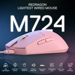 ماوس ريد دراغون كينغ M724 للألعاب Redragon K1NG M724 (1K Hz)