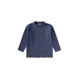 تي شيرت مضلع موسمي للأطفال 2-8 سنوات - كحلي Seasonal Ribbed T-Shirt for Kids 2-8 Years - Navy Blue