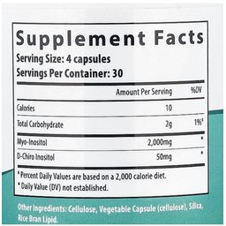 مايو إينوزيتول، دي-كايرو إينوزيتول، 40:1، 120 من فيرهاڤن هيلث الامريكية Fairhaven Health Myo + D-Chiro Inositol 120 Caps