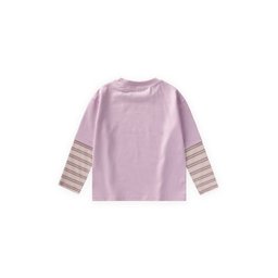 تي شيرت بناتي منقوش - ليلكي (2-10 سنوات) Girls' Patterned T-Shirt - Lilac (2-10 Years)
