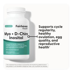 مايو إينوزيتول، دي-كايرو إينوزيتول، 40:1، 120 من فيرهاڤن هيلث الامريكية Fairhaven Health Myo + D-Chiro Inositol 120 Caps
