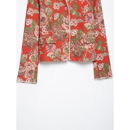 بليزر أنيق بنقشة الزهور الكلاسيكية Zara Style Blazer