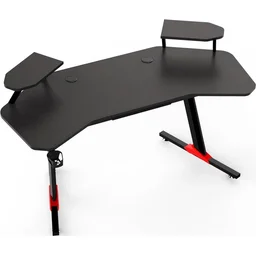 مكتب ألعاب M8 العريض والضخم بقياس 160 سم بهيكل فولاذي مصفح شديد التحمل M8 Wide Massive 160cm Gaming Desk With Heavy-Duty Laminated Steel Structure
