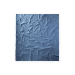 بطانية أطفال موسلين مطرزة 90x100 سم - أزرق نيلي Embroidered Muslin Baby Blanket 90x100 Cm - Indigo Blue