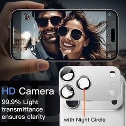 الاسم العربي: حماية عدسات كاميرا آيفون 18 برو ماكس iPhone 18 Pro Max Metal Camera Lens Protector