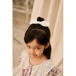 باندانا فيونكة مطاطية من الموسلين - لون إكرو Muslin Elastic Bow Headband - Ecru