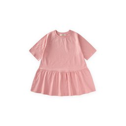 توب تونيك بناتي 100% قطن بلون خوخي للأعمار 5-12 سنة Girls' Tunic Top 100% Cotton Peach Color for Ages 5-12