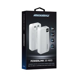 RR20000mAh 20W PD&22.5W Quick Charge Power Bank ( شاحن طوارئ ) RR 20000mAh 20W PD&22.5W Quick Charge Power Bank