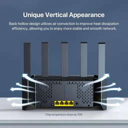 راوتر تندا TX12L Pro لاسلكي ثنائي النطاق AX3000 بسرعة 3000Mbps مع 5 هوائيات خارجية وتقنية Wi-Fi 6 ومنافذ Gigabit ودعم Mesh Tenda TX12L Pro AX3000 Dual-Band Gigabit Wi-Fi 6 Router 3000Mbps with 5 External Antennas and WiFi+ Mesh